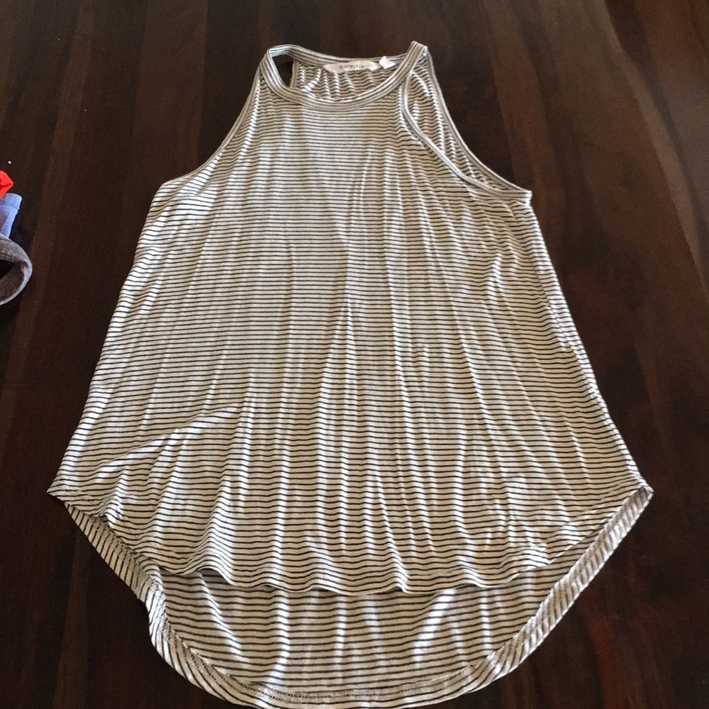 Athleta high necked striped loose tank. Worn once
